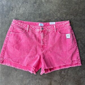 Time and Tru Vibrant Pink Jean Shorts